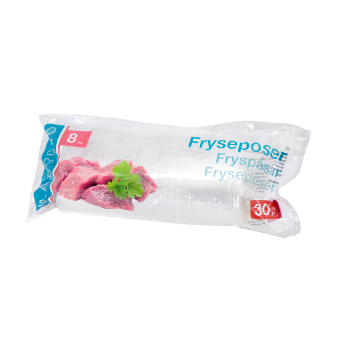 Fryseposer 8 liter - 30 stk.